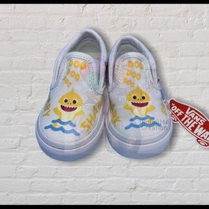 Baby shark customize van shoes